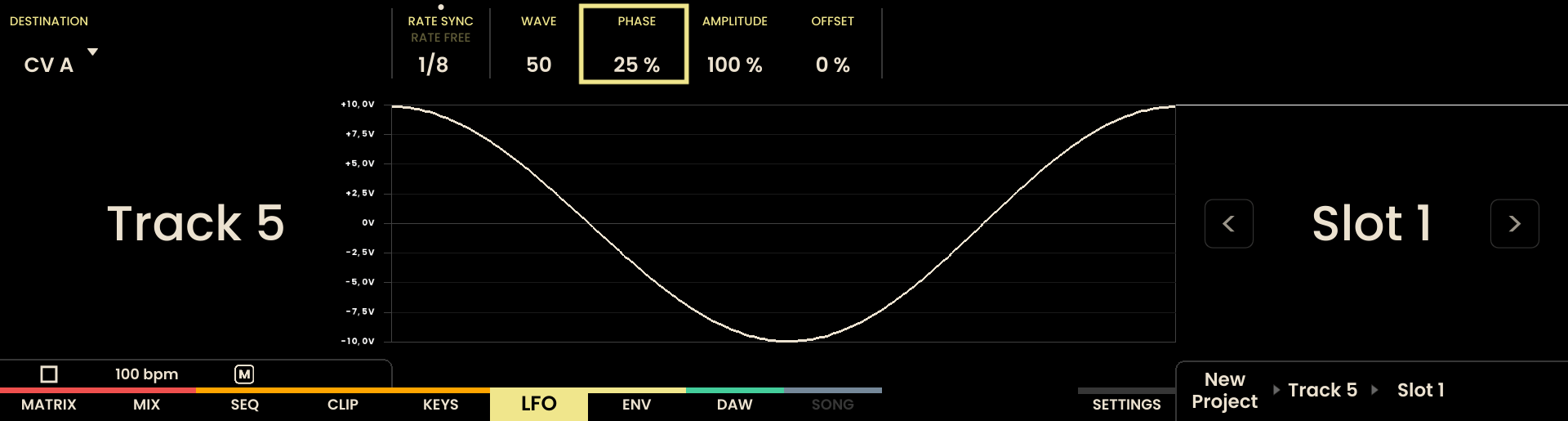 Phase Settings