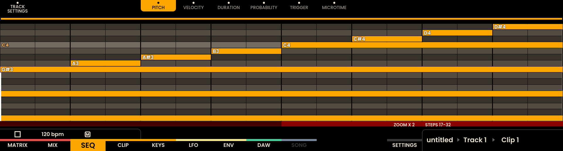 Piano Roll Zoom Screenshot