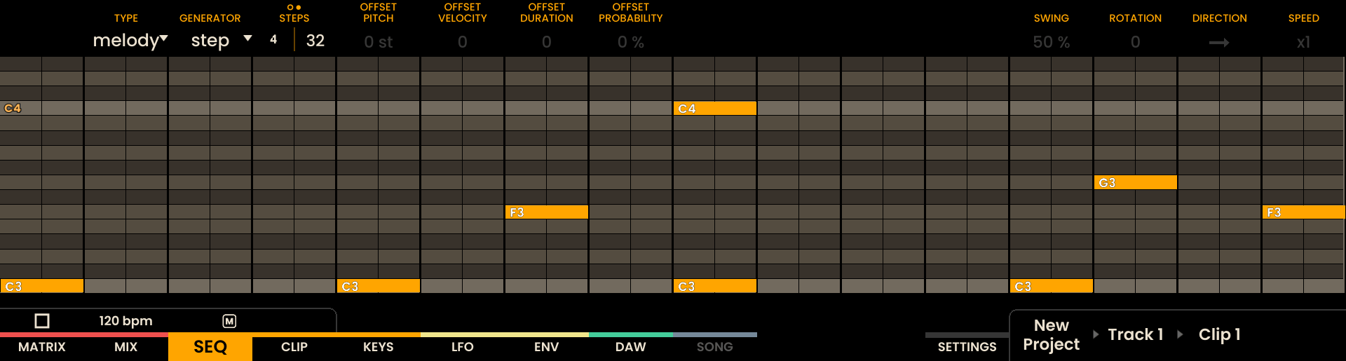 Piano Roll Zoom Screenshot