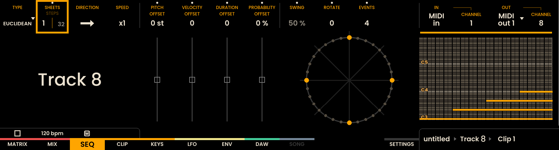 Sequence Length Screenshot