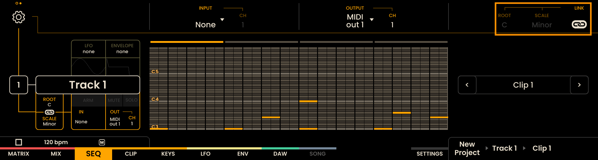 Input Selection Screenshot
