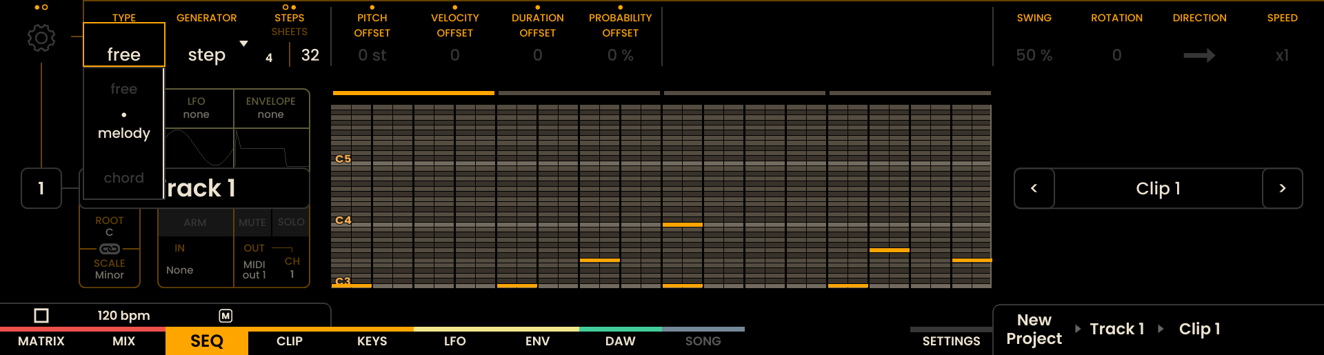 Input Selection Screenshot